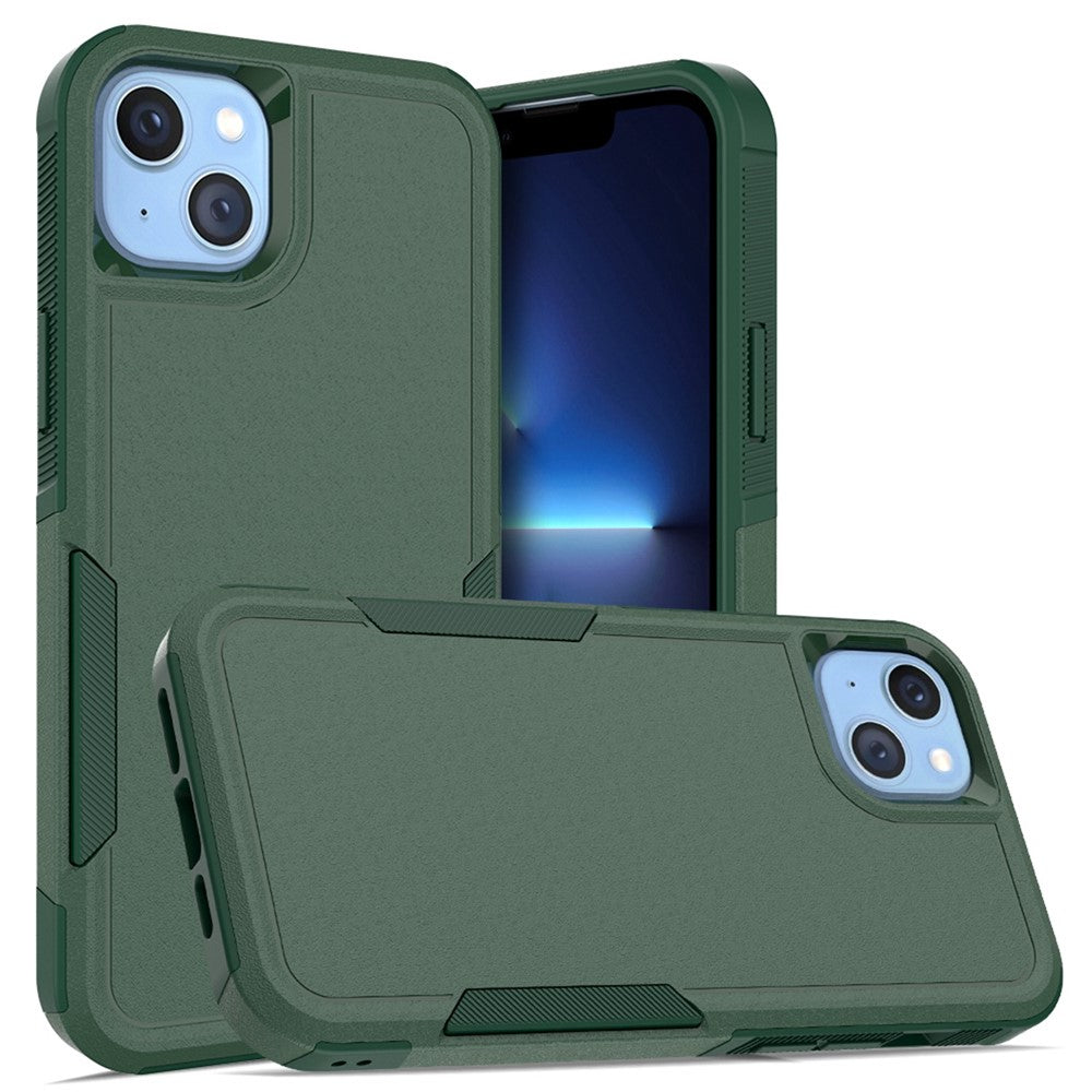 For iPhone 14 Plus 6.7 inch Phone Case Shell Anti-fingerprint Hard PC+TPU Mobile Phone Cover