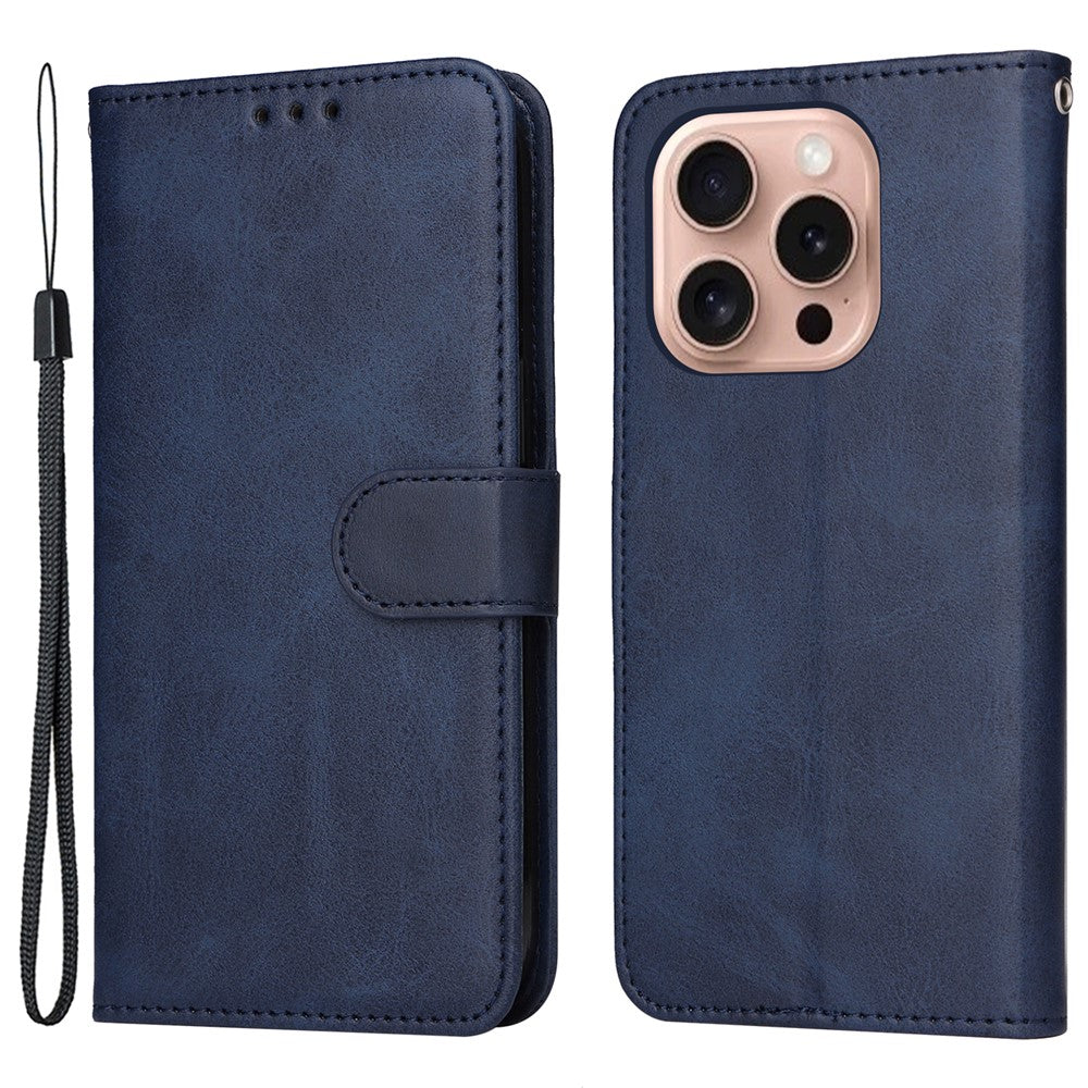 For iPhone 16 Pro Case Card Holder Leather Stand Wallet Phone Cover