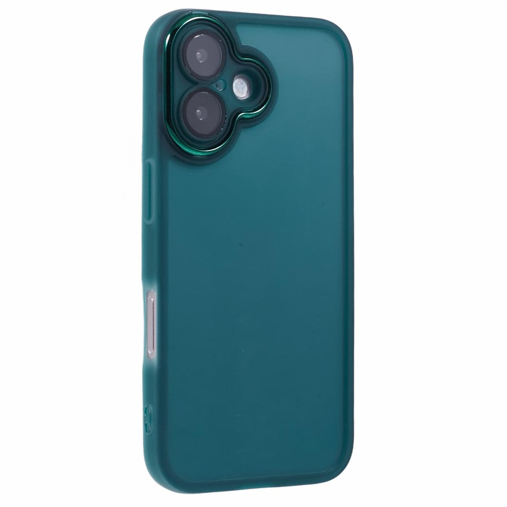 DKSM Series For iPhone 16 Case Electroplated Camera Frame TPU Phone Cover