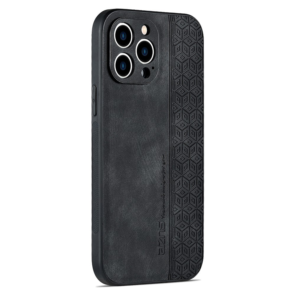 AZNS For iPhone 16 Pro Max Case Anti-Drop PU Leather+TPU Phone Cover