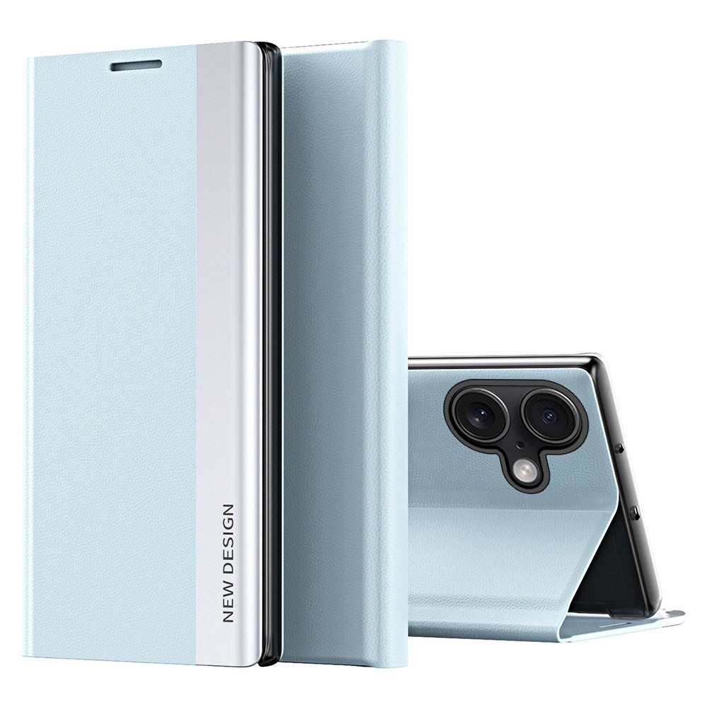 For iPhone 16 Case Anti-Drop Leather Phone Cover with Stand