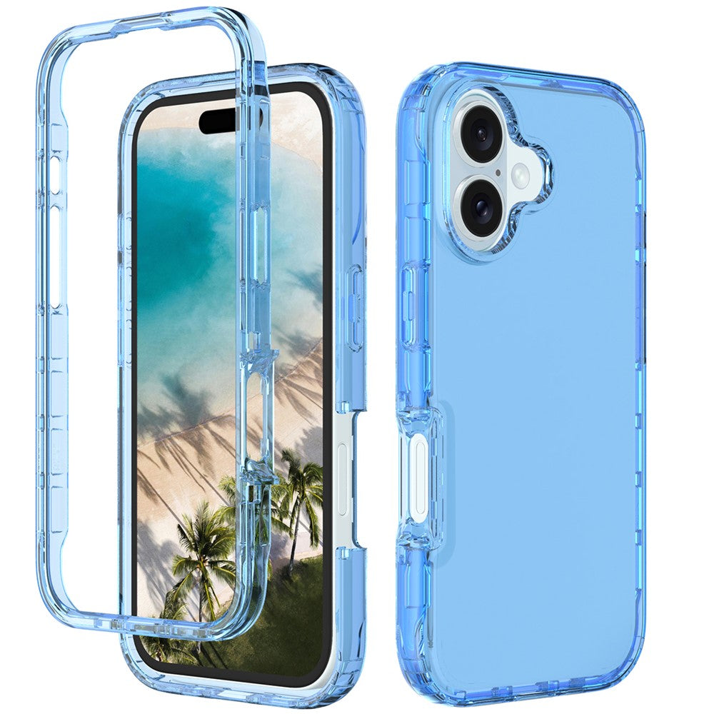 For iPhone 16 Case Shockproof TPU+PC Hybrid Phone Cover