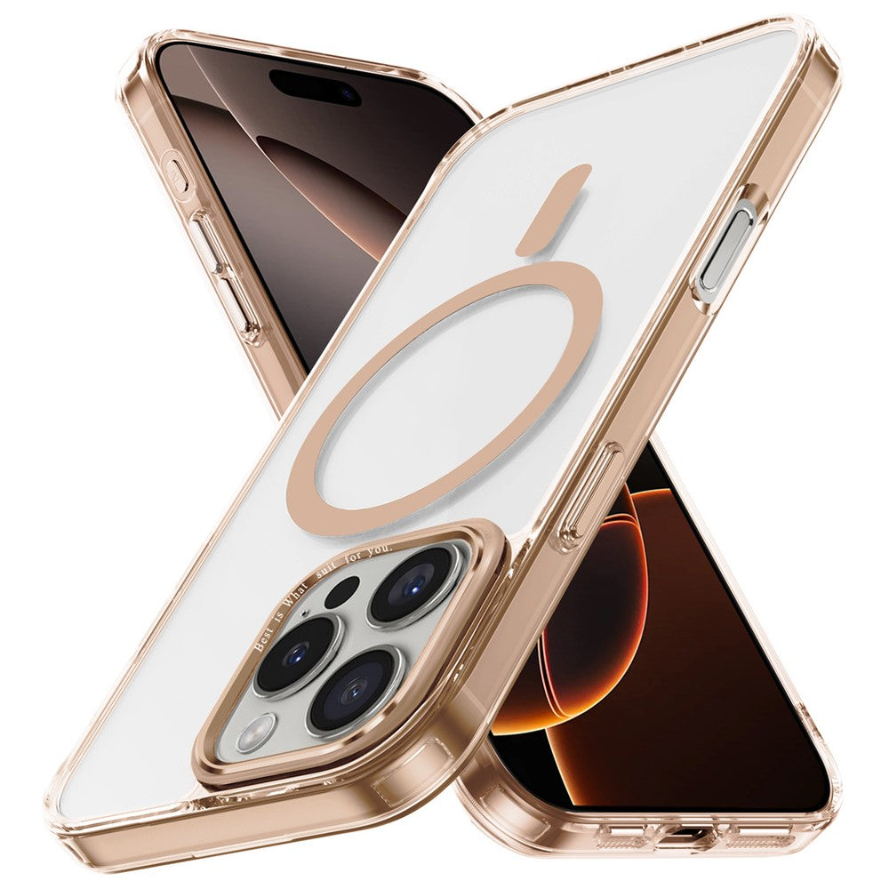 For iPhone 16 Pro Case Compatible with MagSafe TPU+PC Transparent Phone Cover