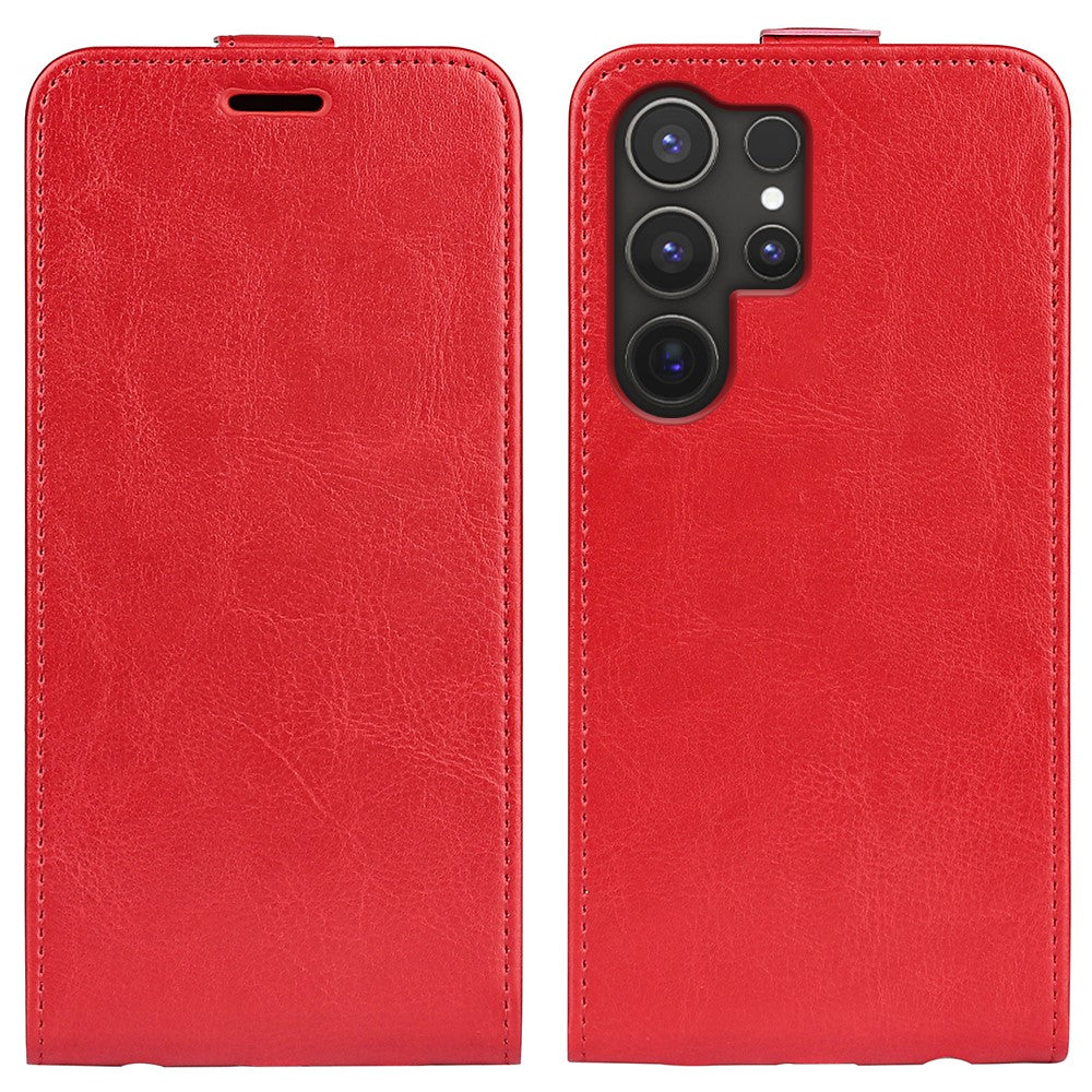 For Samsung Galaxy S25 Ultra Case with Card Slots Vertical Flip Leather Phone Cover
