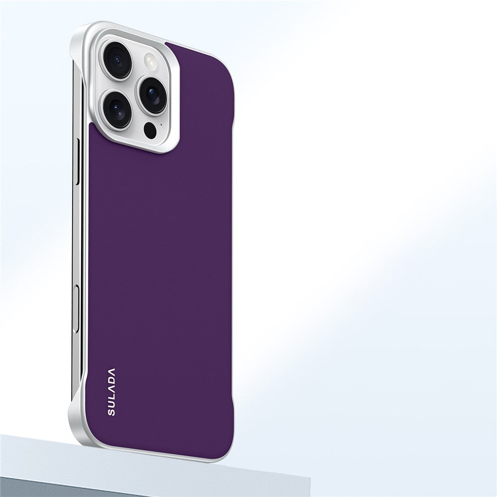 SULADA For iPhone 16 Pro Case Frameless PU + PC Back Phone Cover