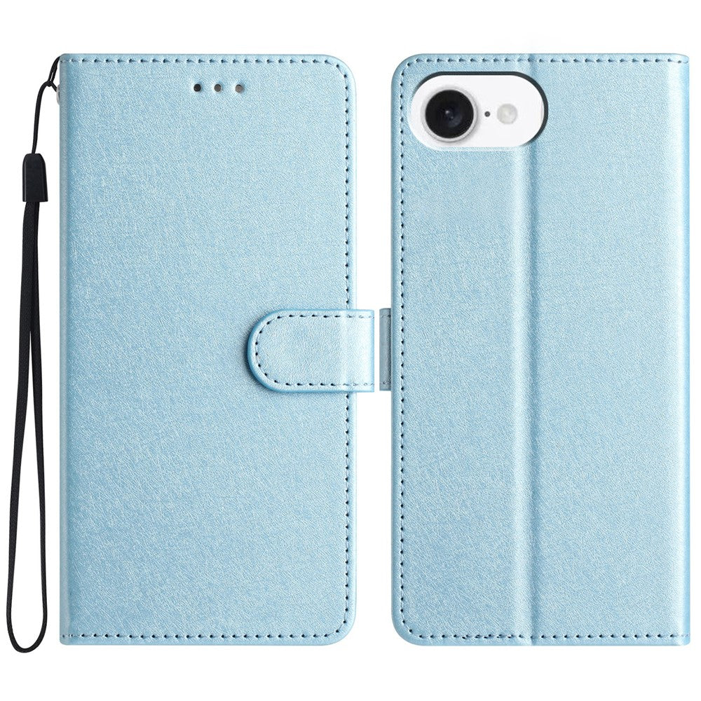 For iPhone 17e / 16e Wallet Case Leather Folio Phone Cover Magnetic Clasp