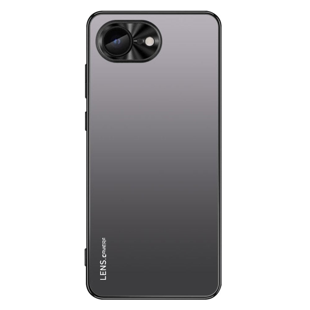 For iPhone 17e / 16e Case Acrylic + TPU + Metal Anti-Scratch Phone Cover with Electroplating Frame