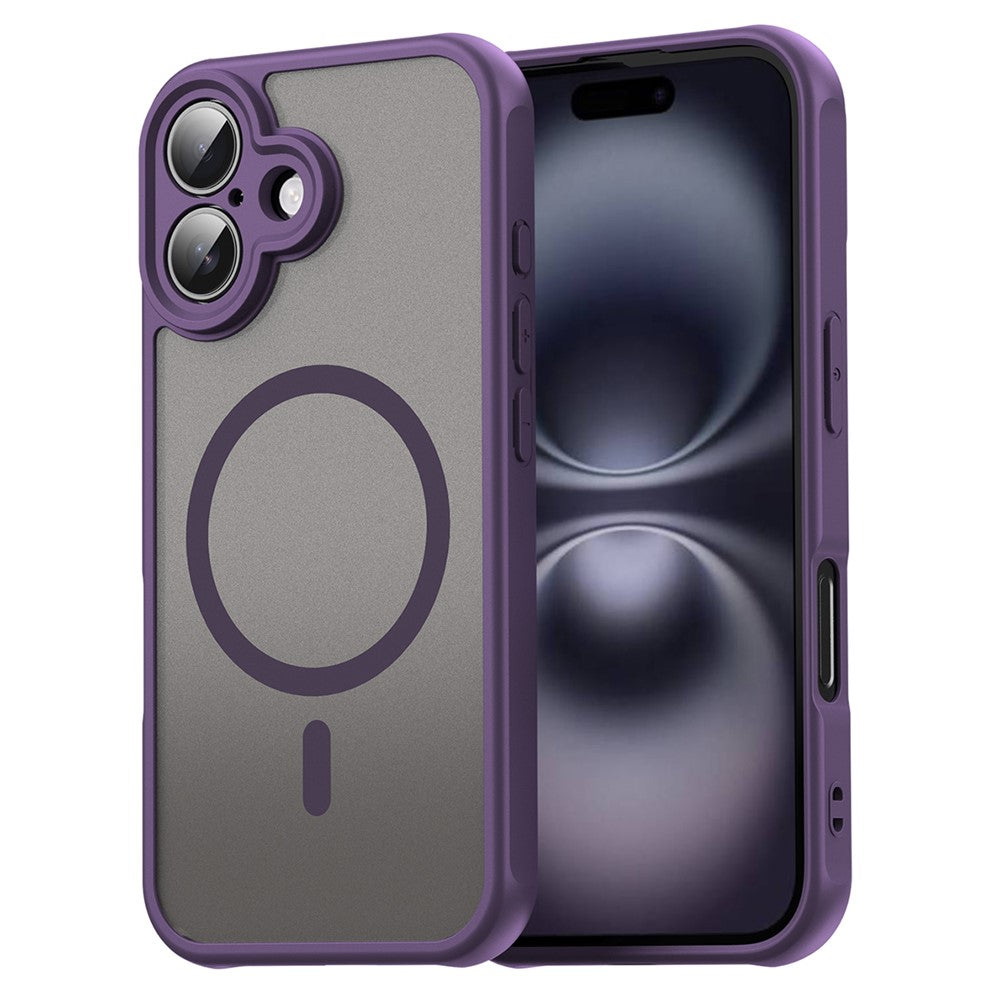 For iPhone 16 Case Compatible with MagSafe Anti Drop PC + TPU Phone Cover