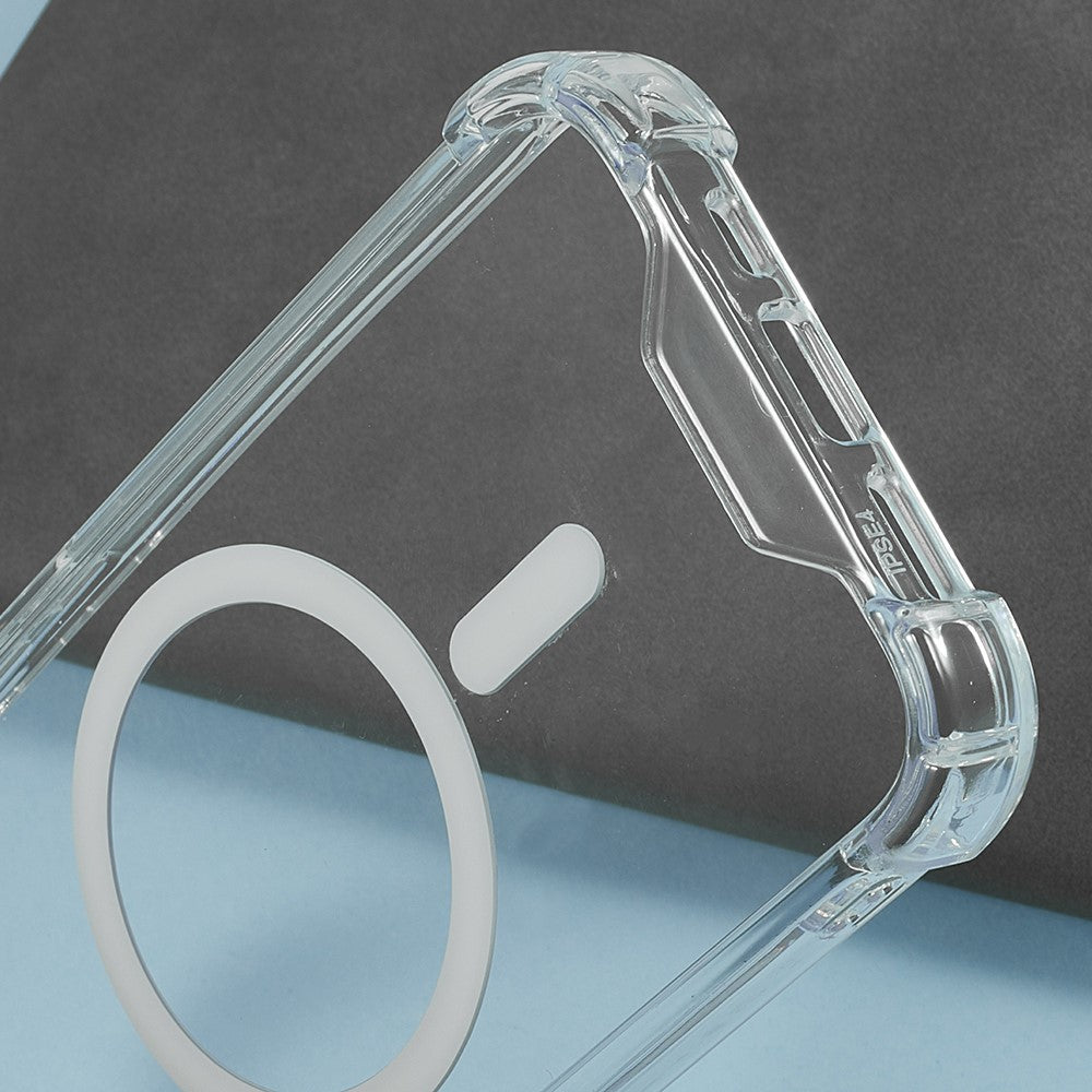 For iPhone 17e / 16e Clear Phone Case Compatible with MagSafe 1.5mm Shockproof Back Cover