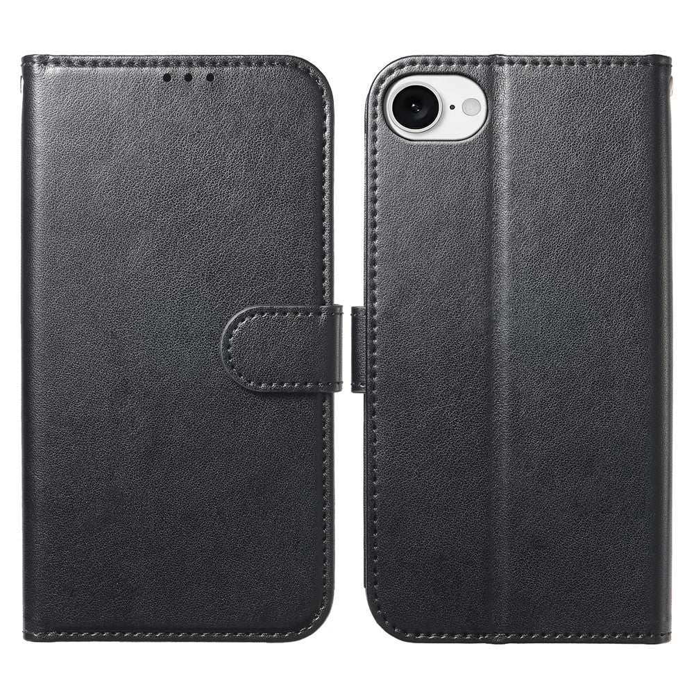 For iPhone 17e / 16e Wallet Phone Case with 8 Card Slot Stand PU Leather Folio Flip Cover