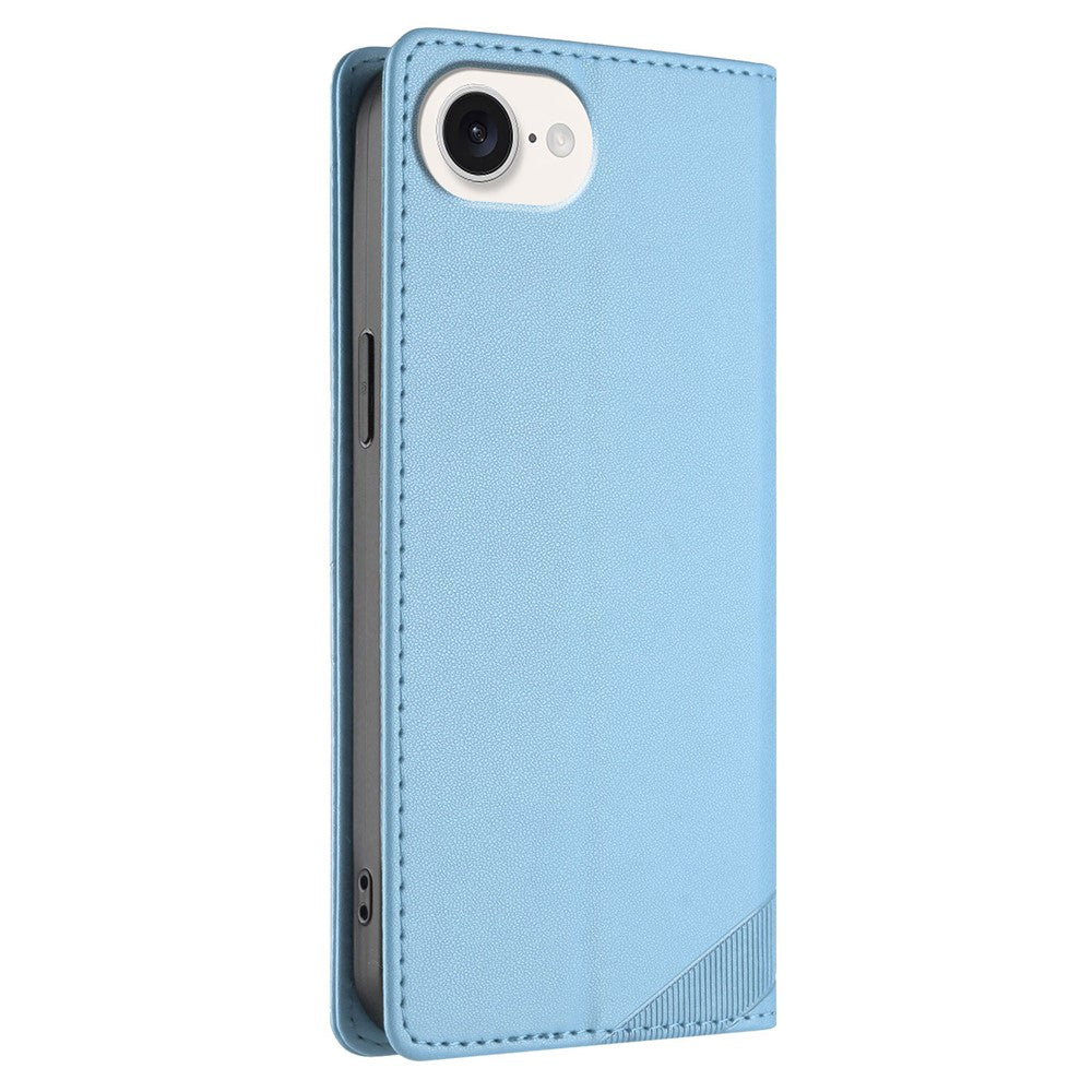 For iPhone 17e / 16e Case Punk Style Imprinted Wallet Stand Folio Flip Leather Cover