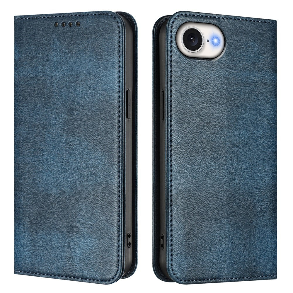 For iPhone 17e / 16e Wallet Cases Retro Texture RFID Blocking Leather Phone Cover