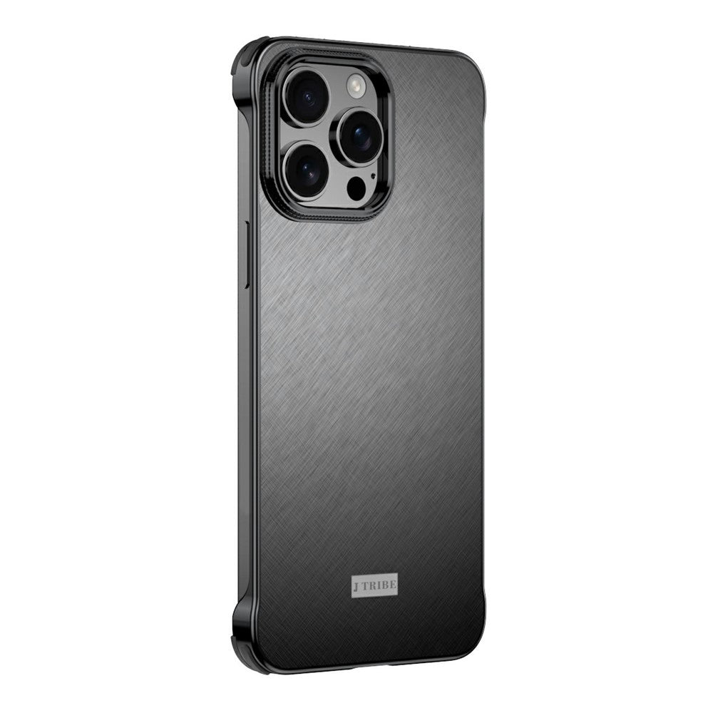 For iPhone 16 Pro Max Case PC + Silicone + Alloy Matte Phone Cover