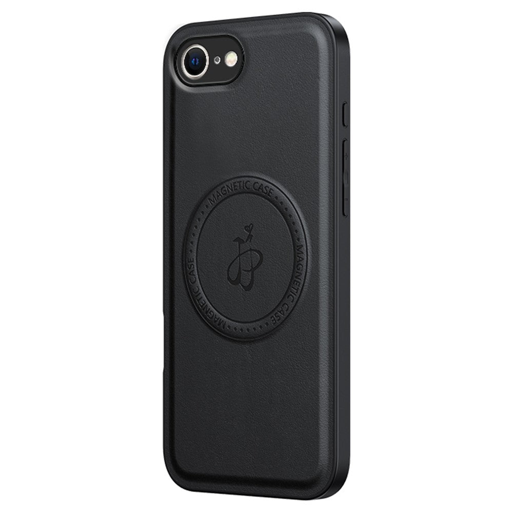 For iPhone 17e / 16e Magnetic Case PU + TPU + PC Phone Back Cover Drop Resistant