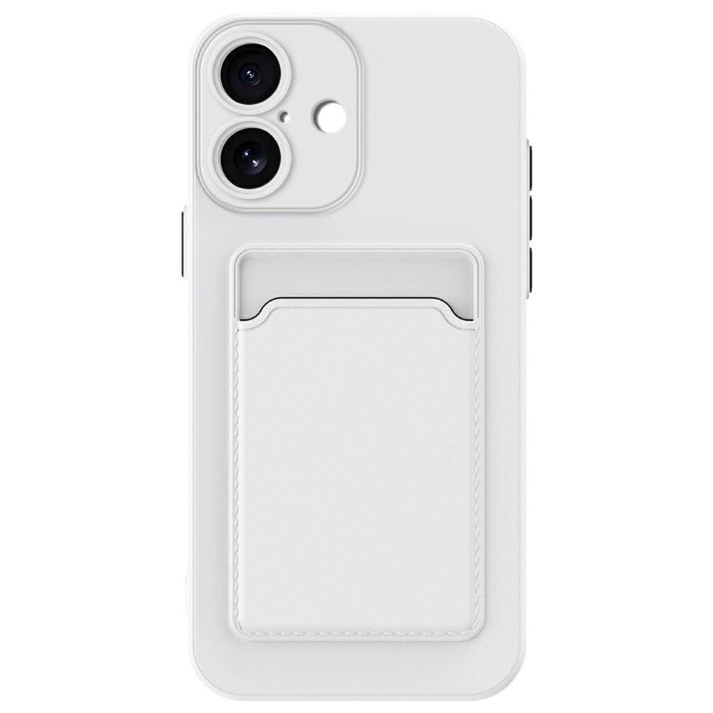 For iPhone 17 Case Flexible TPU Phone Cover with Back Card Slot