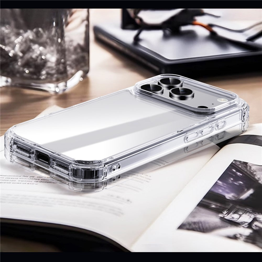 IPAKY For iPhone 17 Pro Max Case Four Corner Shockproof Clear Phone Back Cover
