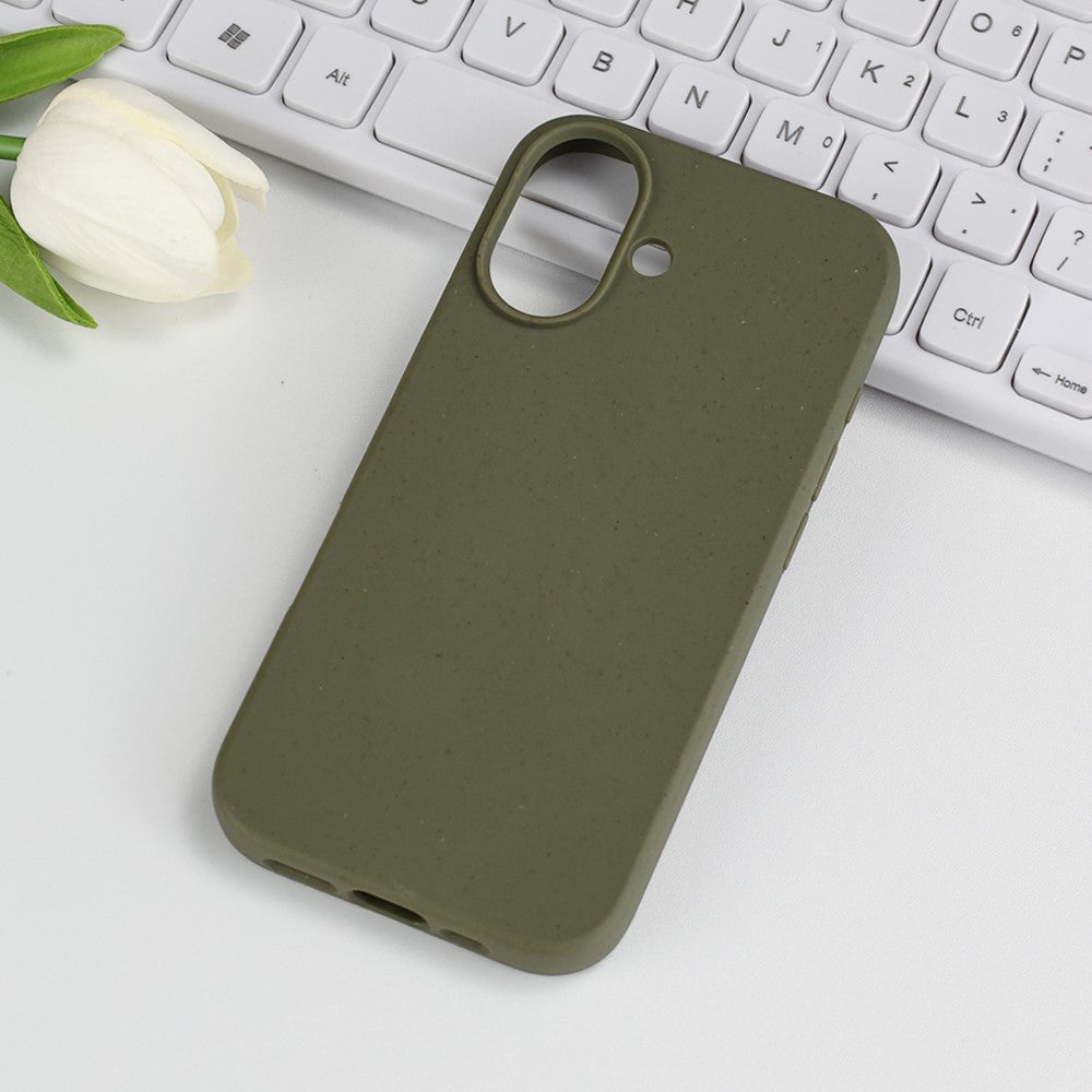 For iPhone 17 Case Biodegradable Wheat Straw + TPU Matte Phone Cover