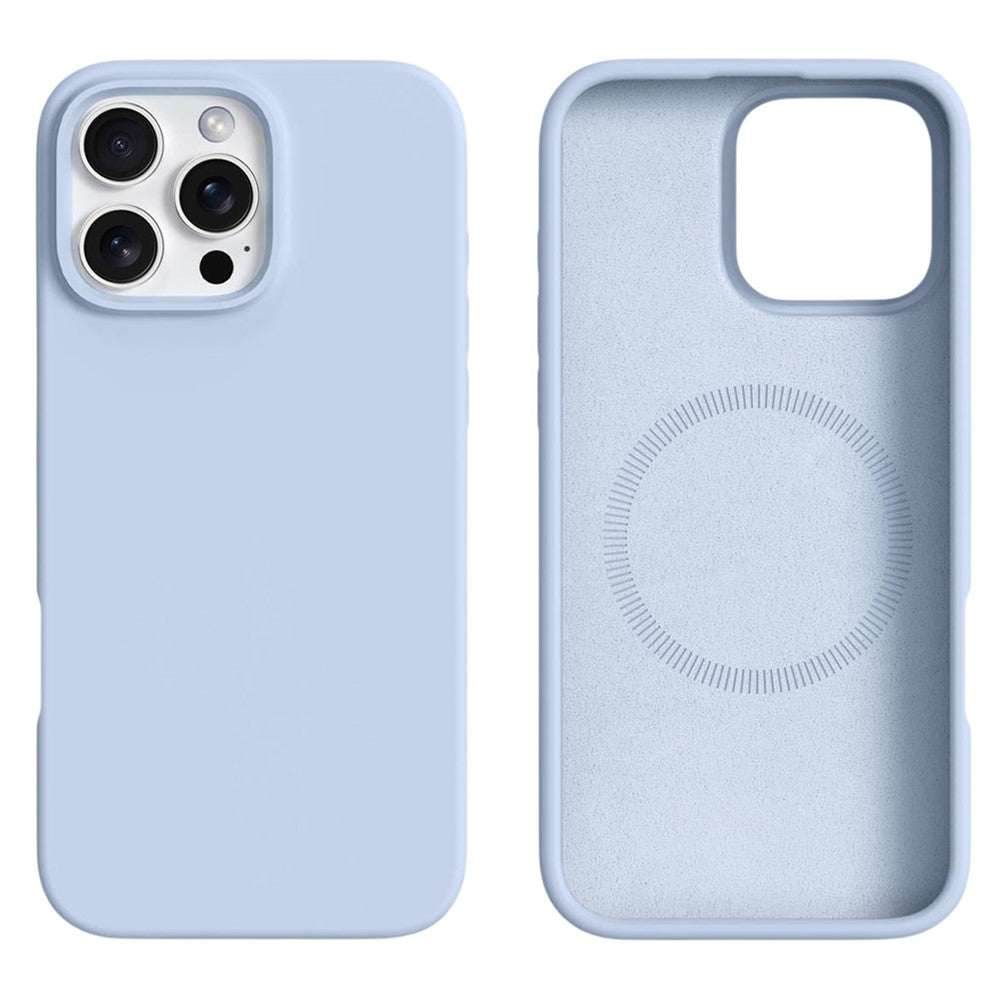 For iPhone 16 Pro Case Compatible with MagSafe Liquid Silicone + PC Phone Cover