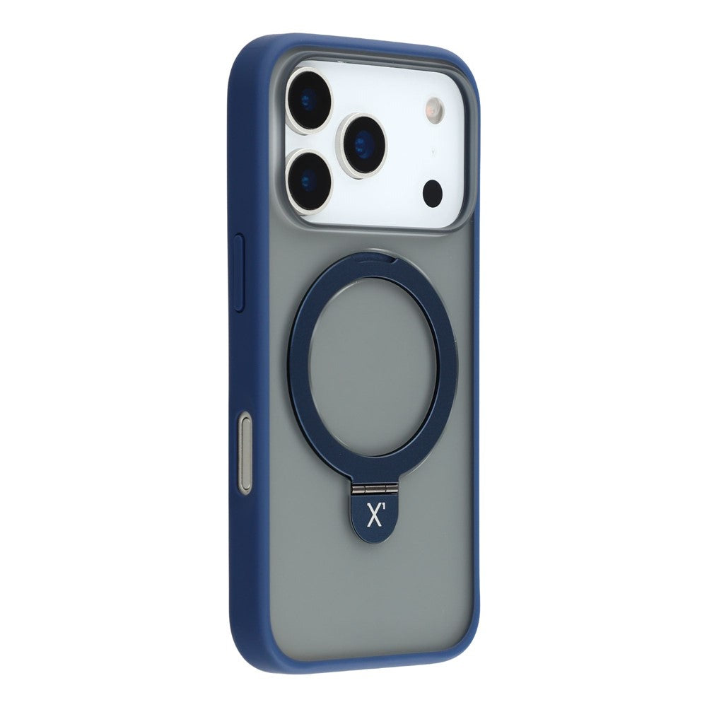 X-LEVEL For iPhone 17 Pro Case Metal Kickstand TPU PC Phone Back Cover