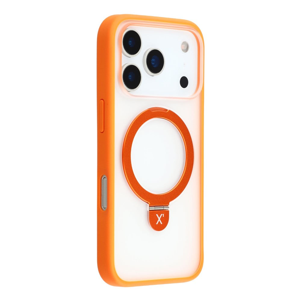 X-LEVEL For iPhone 17 Pro Case Metal Kickstand TPU PC Phone Back Cover