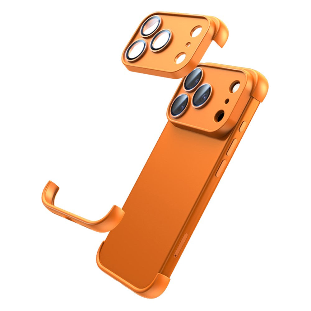 For iPhone 17 Pro Frameless Case Corner Edge Protection TPU Silicone Cover with Camera Lens Protector