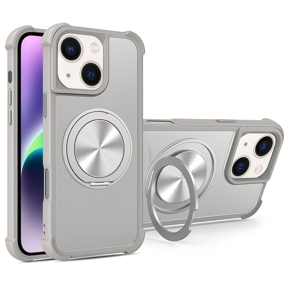 For iPhone 14 / 13 Case Compatible with MagSafe CD Vein Kickstand TPU + PC Phone Cover