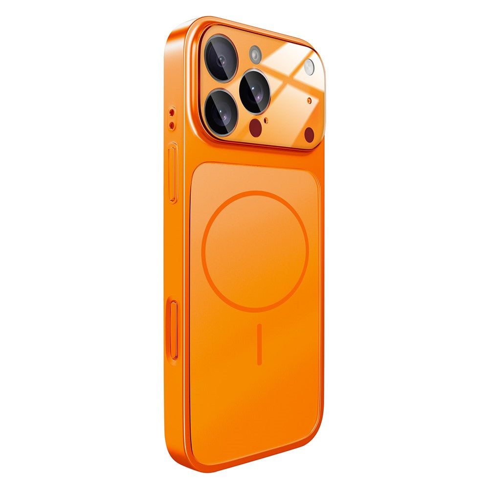 For iPhone 16 Pro Magnetic Case Transfer to 17 Pro PC Phone Cover with AG Corning Glass Lens Film