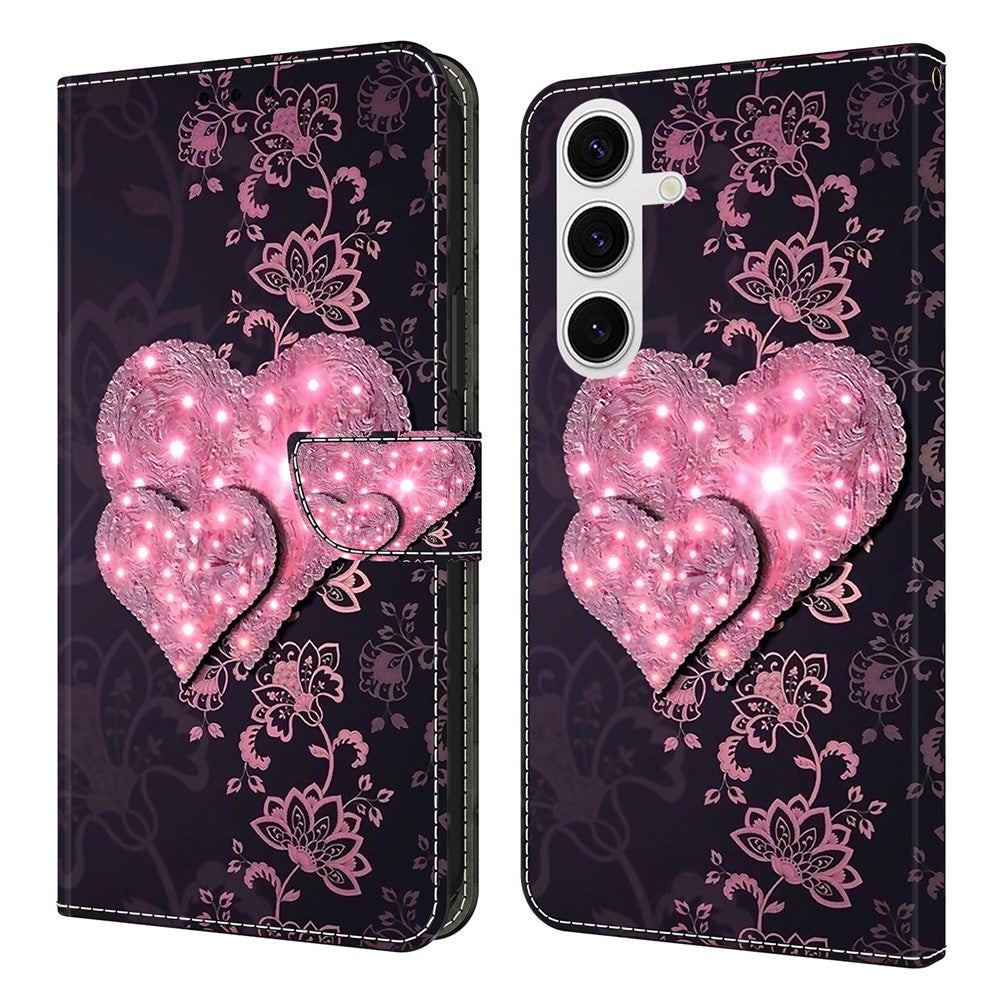 For Samsung Galaxy S26+ Case 3D Pattern PU Leather Wallet Phone Cover with Stand