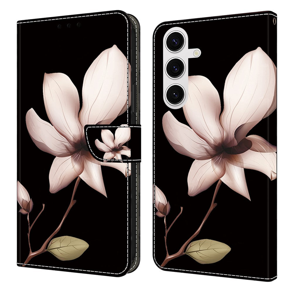 For Samsung Galaxy S26+ Case Magnetic Clasp 3D Pattern Leather Wallet Phone Cover