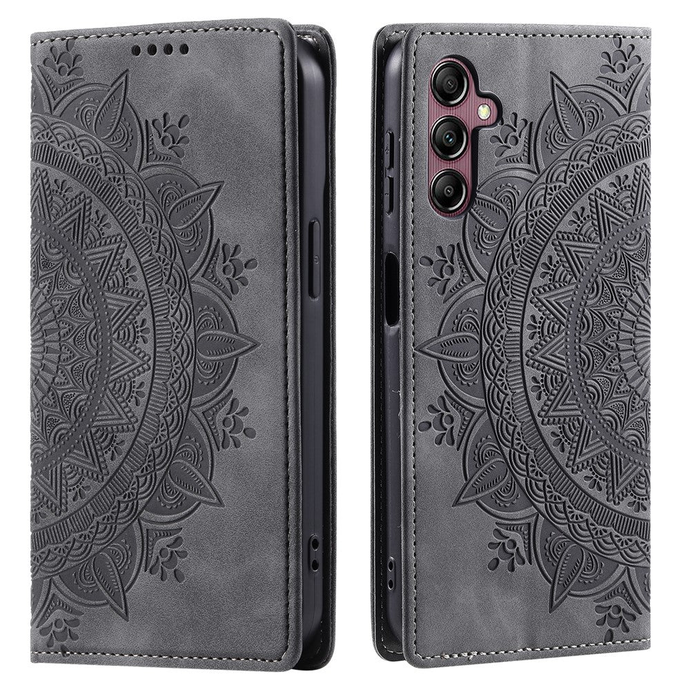For Samsung Galaxy S26+ Case Magnetic Closing Leather Phone Cover Pattern Imprinted
