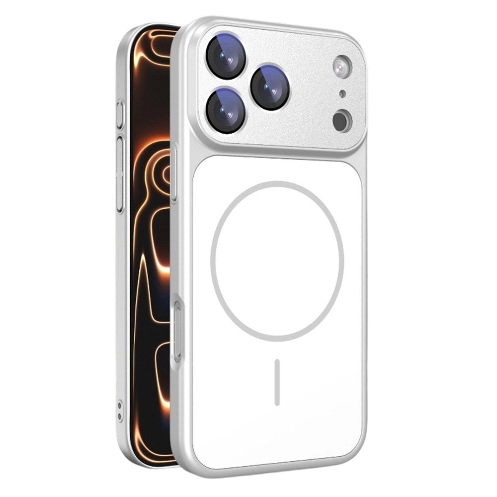 For iPhone 17 Pro Max Case Compatible with MagSafe Skin-touch PC + Silicone Phone Cover with Lens Film