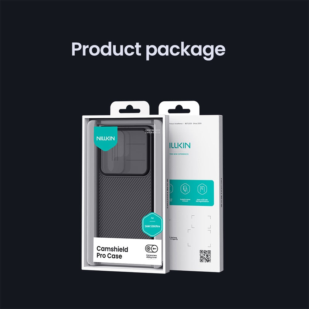 NILLKIN Camshield Pro Series For Samsung Galaxy S26 Ultra Case TPU + PC Clear Black Phone Cover with Camera Slider