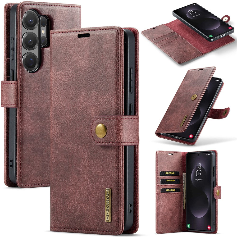 DG.MING for Samsung Galaxy S26 Ultra Case Detachable Wallet Stand Split Leather Phone Cover