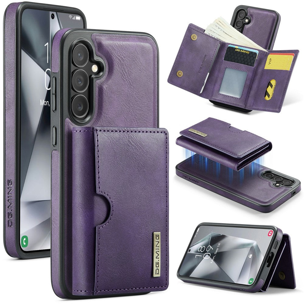 DG.MING M6 Series for Samsung Galaxy S26+ Case RFID Blocking Wallet Multi-Layer Card Holder Coin Purse Bag