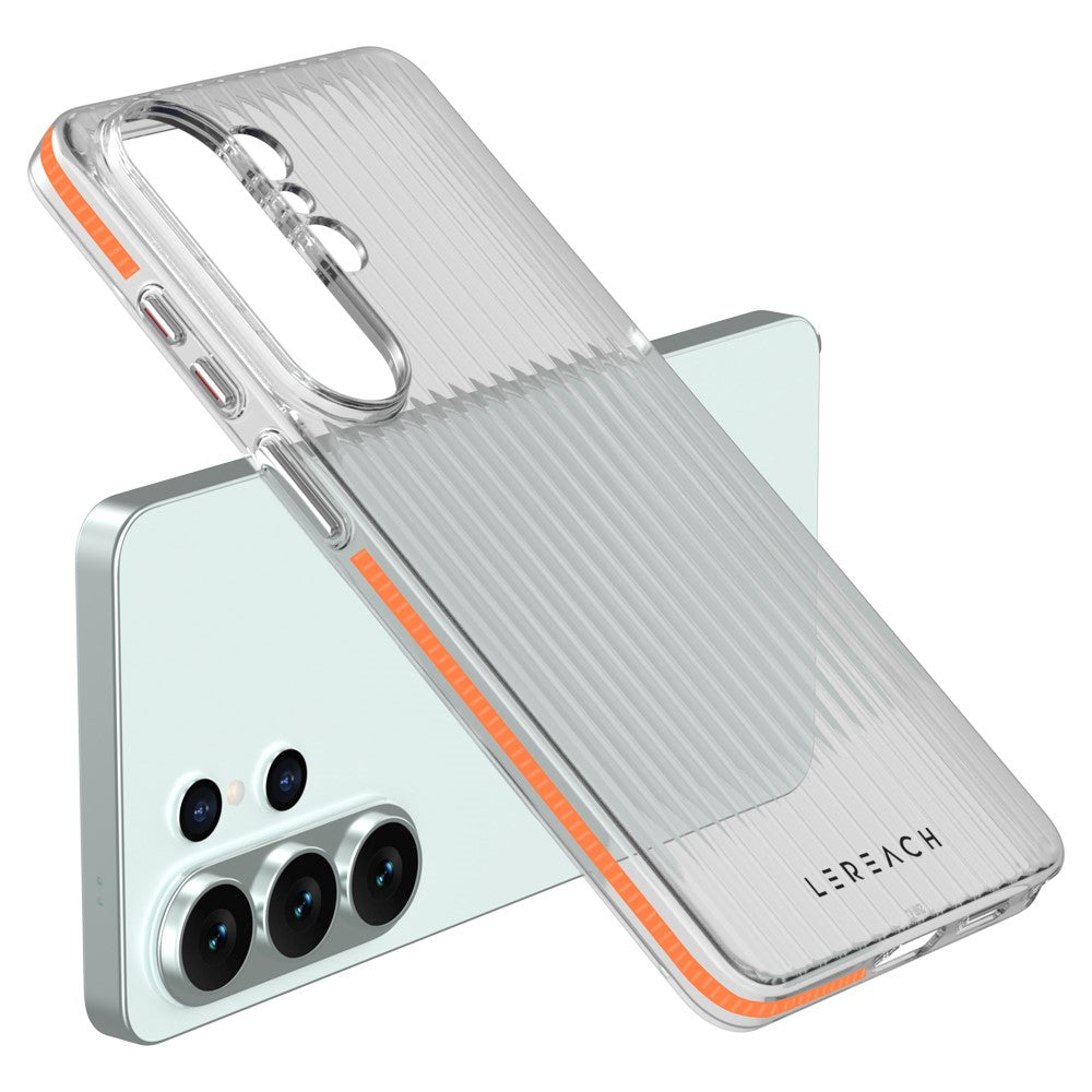 LEREACH TOC Series for Samsung Galaxy S26 Ultra Case Flowing Grid PC Phone Cover