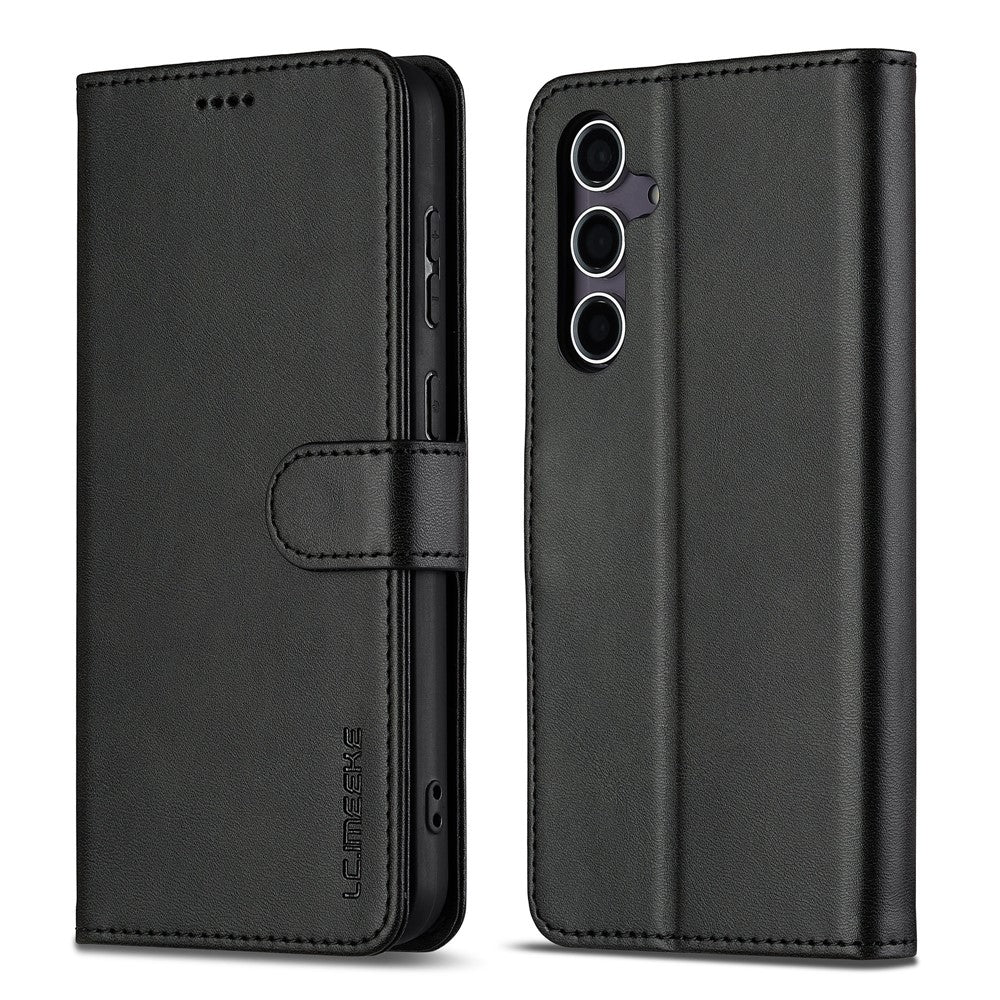 LC.IMEEKE For Samsung Galaxy S26+ Case Wallet Calf Texture Leather Phone Cover