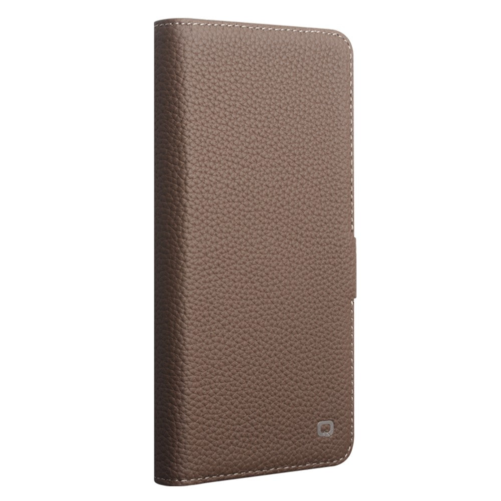 QIALINO For Samsung Galaxy S26 Ultra Case Litchi Texture TPU Leather PC Stand Wallet Flip Phone Cover