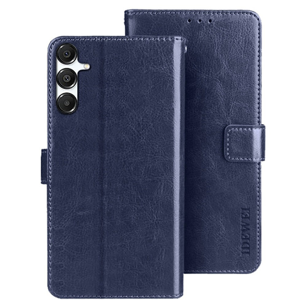 IDEWEI For Samsung Galaxy S26+ Stand Case Crazy Horse Texture Leather Phone Cover