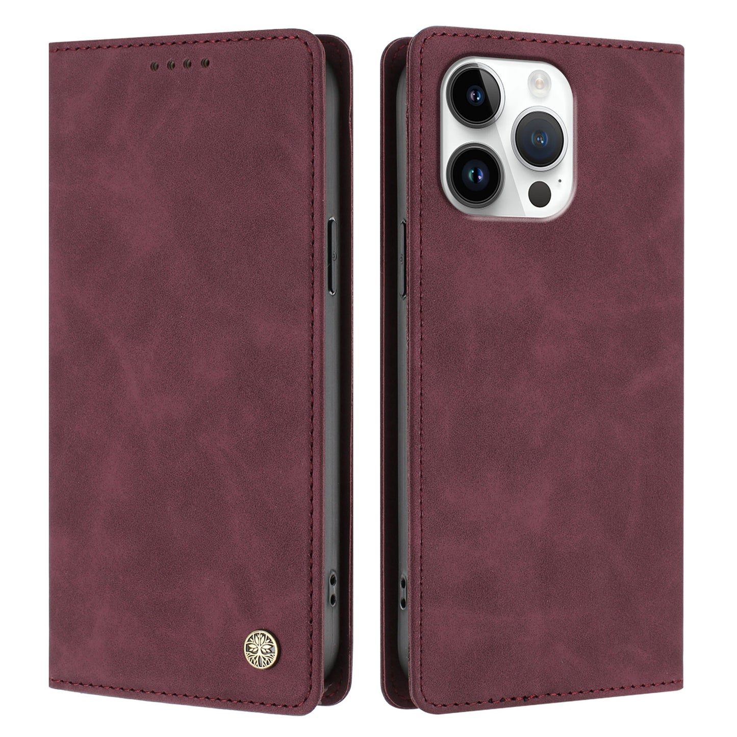 For iPhone 16 Pro Max Case HX RFID Blocking Wallet Stand Leather Flip Phone Cover