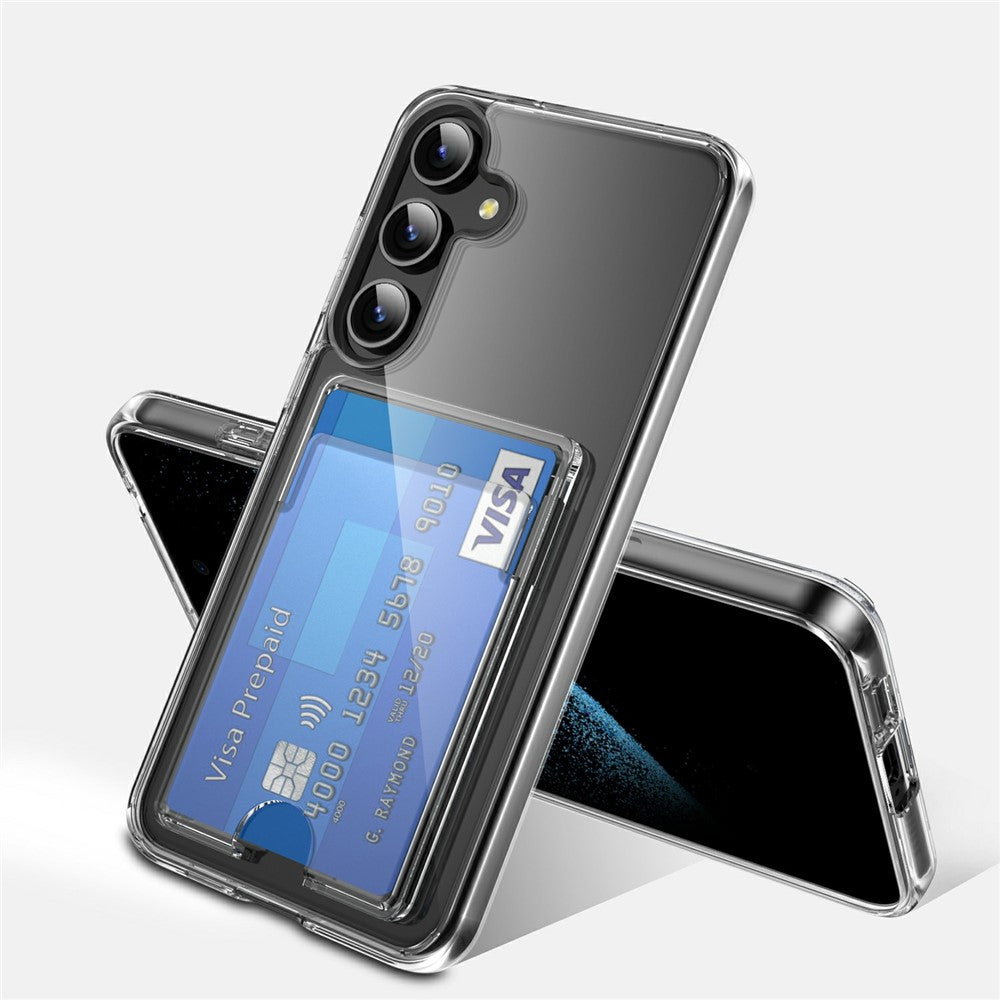 For Samsung Galaxy S26+ Case TPU + PC + Acrylic Cell Phone Cover with Card Holder
