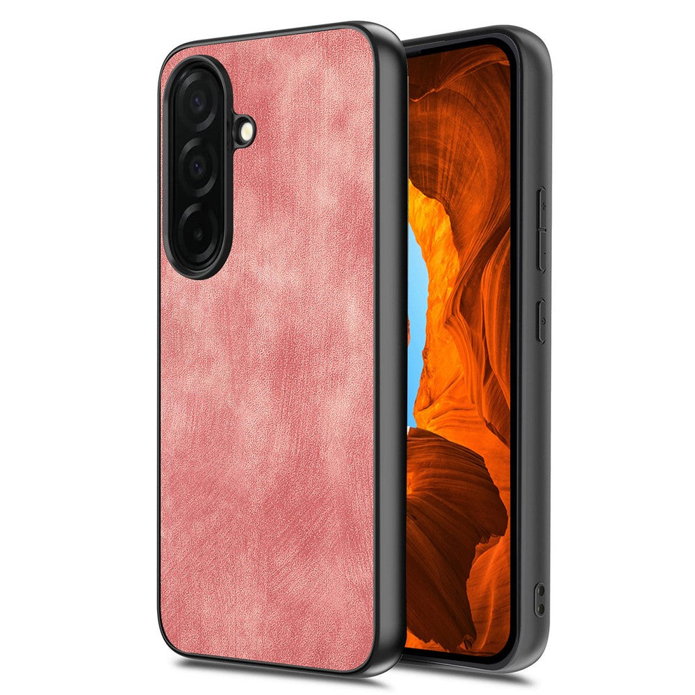 For Samsung Galaxy S26+ Case Shockproof Slim Retro Leather Phone Back Cover