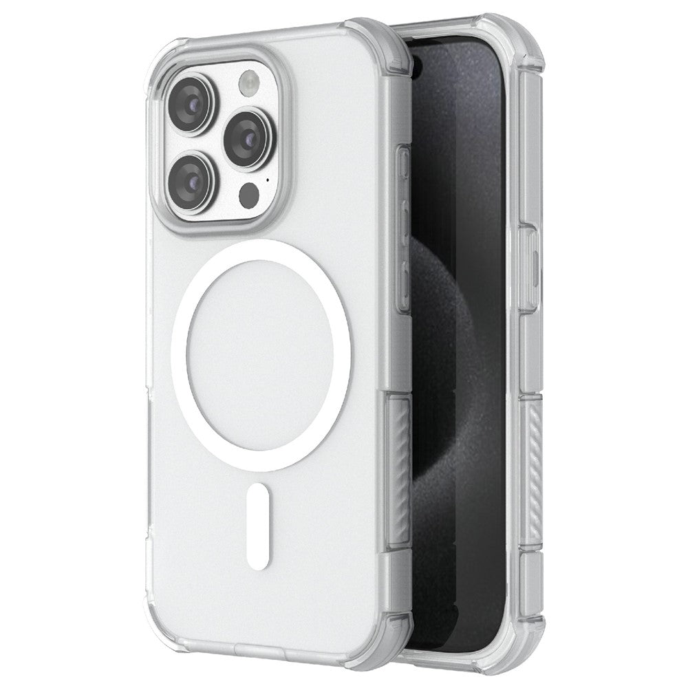 For iPhone 15 Pro Max Magnetic Case Matte Skin Touch TPU PC Anti Drop Phone Cover Compatible with MagSafe