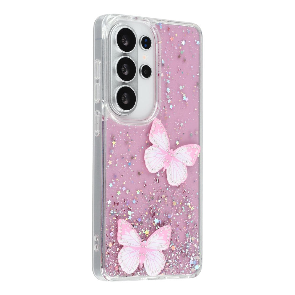 For Samsung Galaxy S26 Ultra Case Epoxy PVC Butterfly TPU Aesthetics Phone Cover