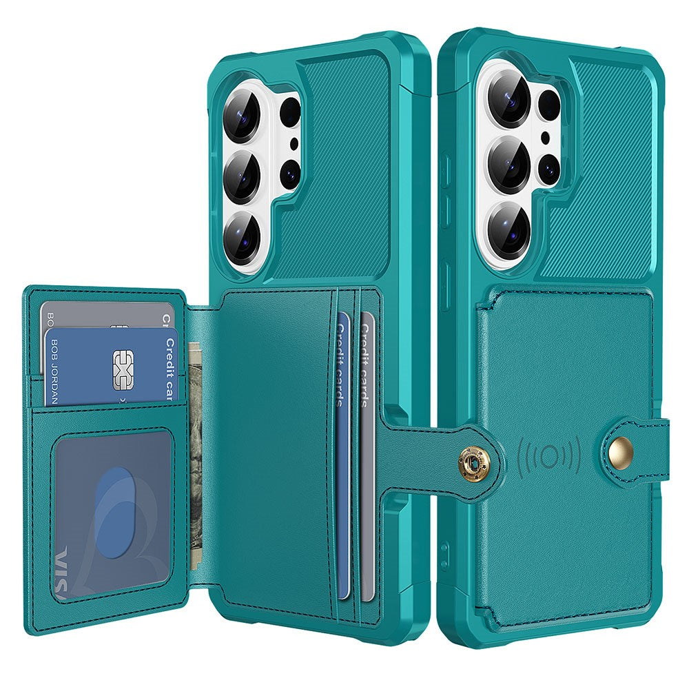 For Samsung Galaxy S26 Ultra Case with Card Holder PU Leather + TPU Phone Back Cover
