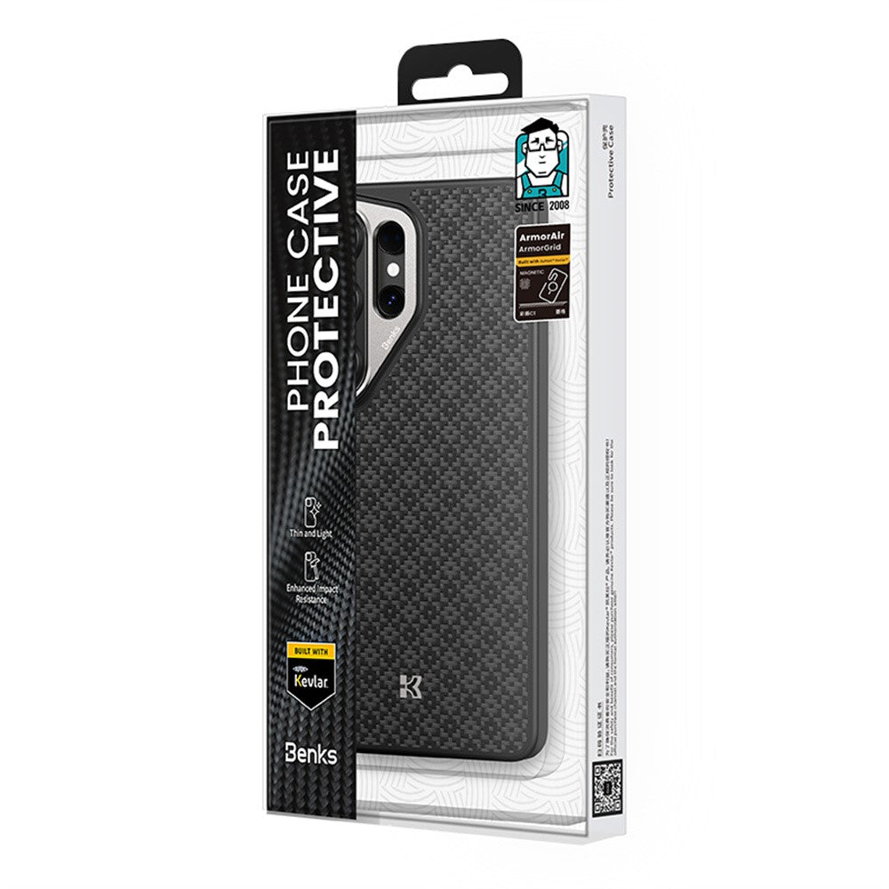 BENKS Y2 for Samsung Galaxy S26 Ultra Magnetic Case Woven Texture Kevlar Aramid Fiber TPU Phone Cover