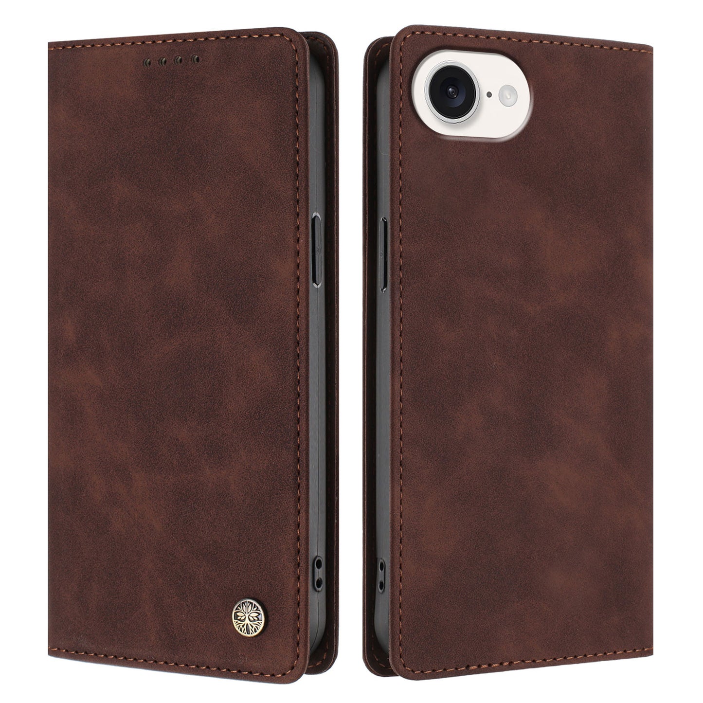 For iPhone 16e / iPhone 17e Case HX RFID Blocking Wallet Stand Leather Flip Phone Cover