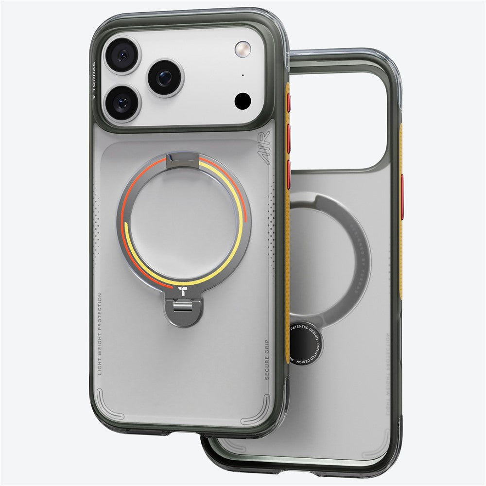 TORRAS Ostand Q3 Air for iPhone 17 Pro Magnetic Case 360° Rotating Kickstand Shockproof Cover, Football Team Limited Edition