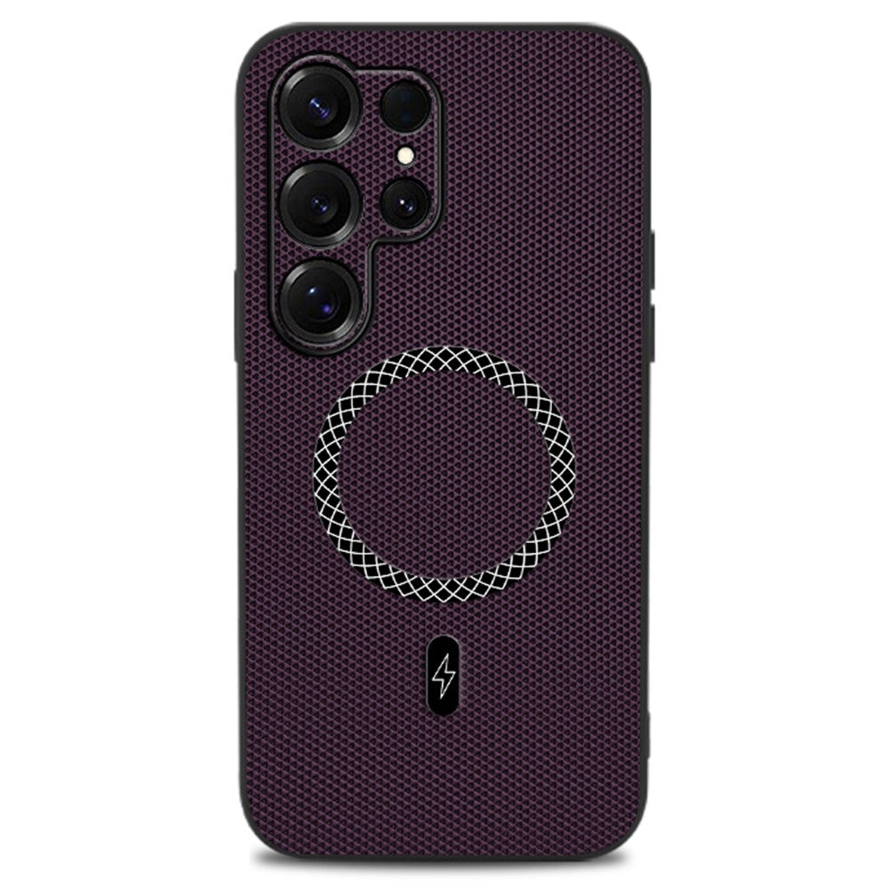 For Samsung Galaxy S26 Ultra Case Triangle Texture PU Leather Shockproof Ultra Thin Cover