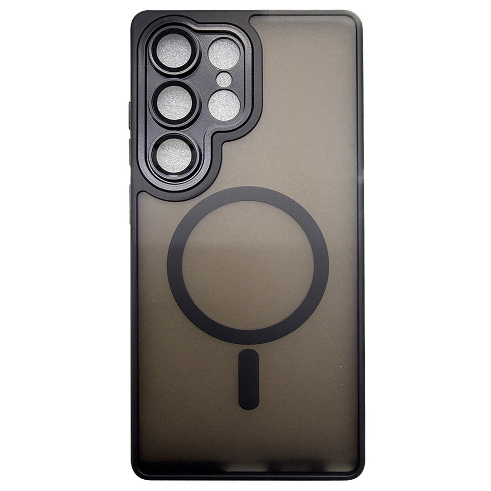 For Samsung Galaxy S25 Ultra Magnetic Case Skin-Touch PC + TPU Phone Cover