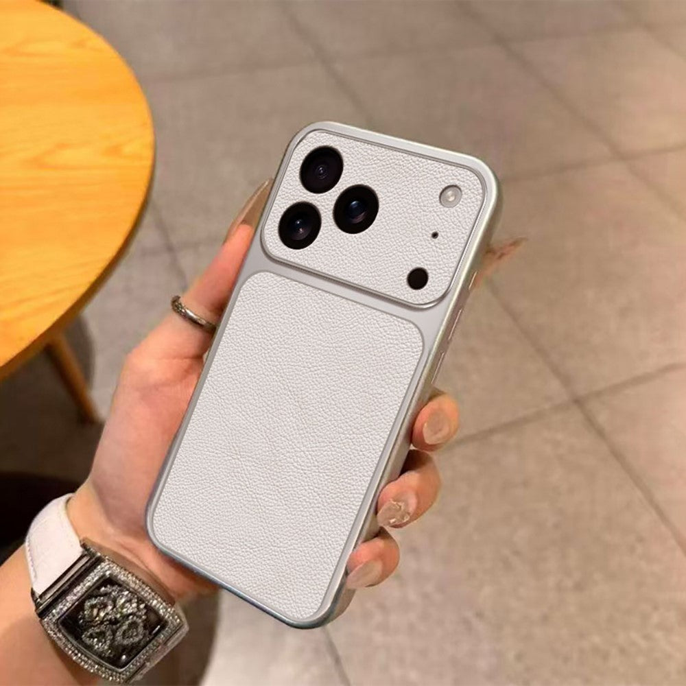 For iPhone 17 Pro Case PU Leather Texture Shockproof TPU Protective Phone Cover